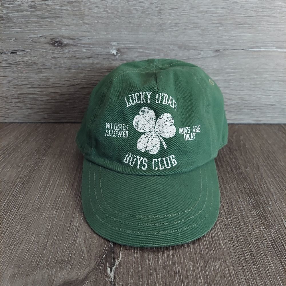 Lucky O'Days Boys Club St. Patrick's Day Three Leaf Clover Hat 12-24 Months